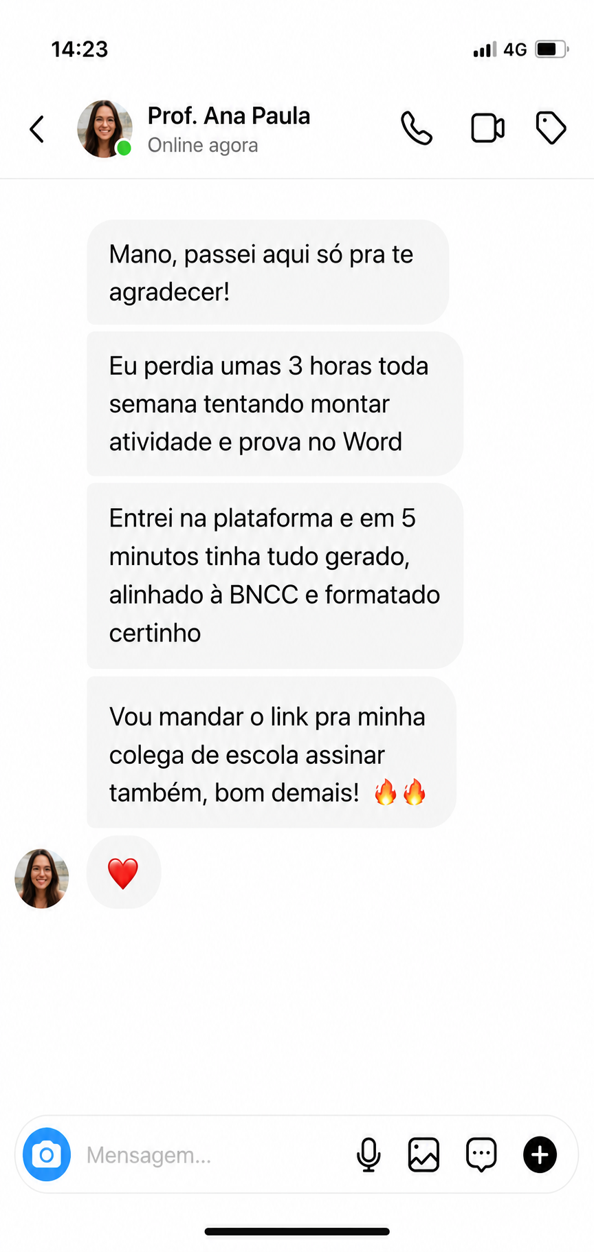 Depoimento de professor sobre o Planeja.IA