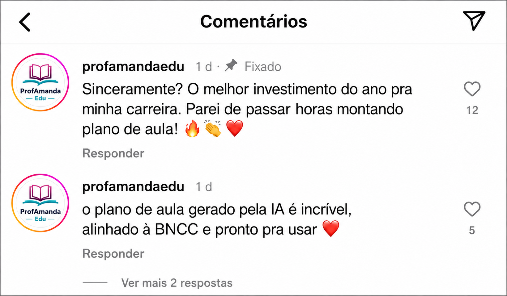 Depoimento de professor sobre o Planeja.IA